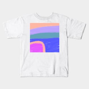 Colorful watercolor abstract texture art Kids T-Shirt